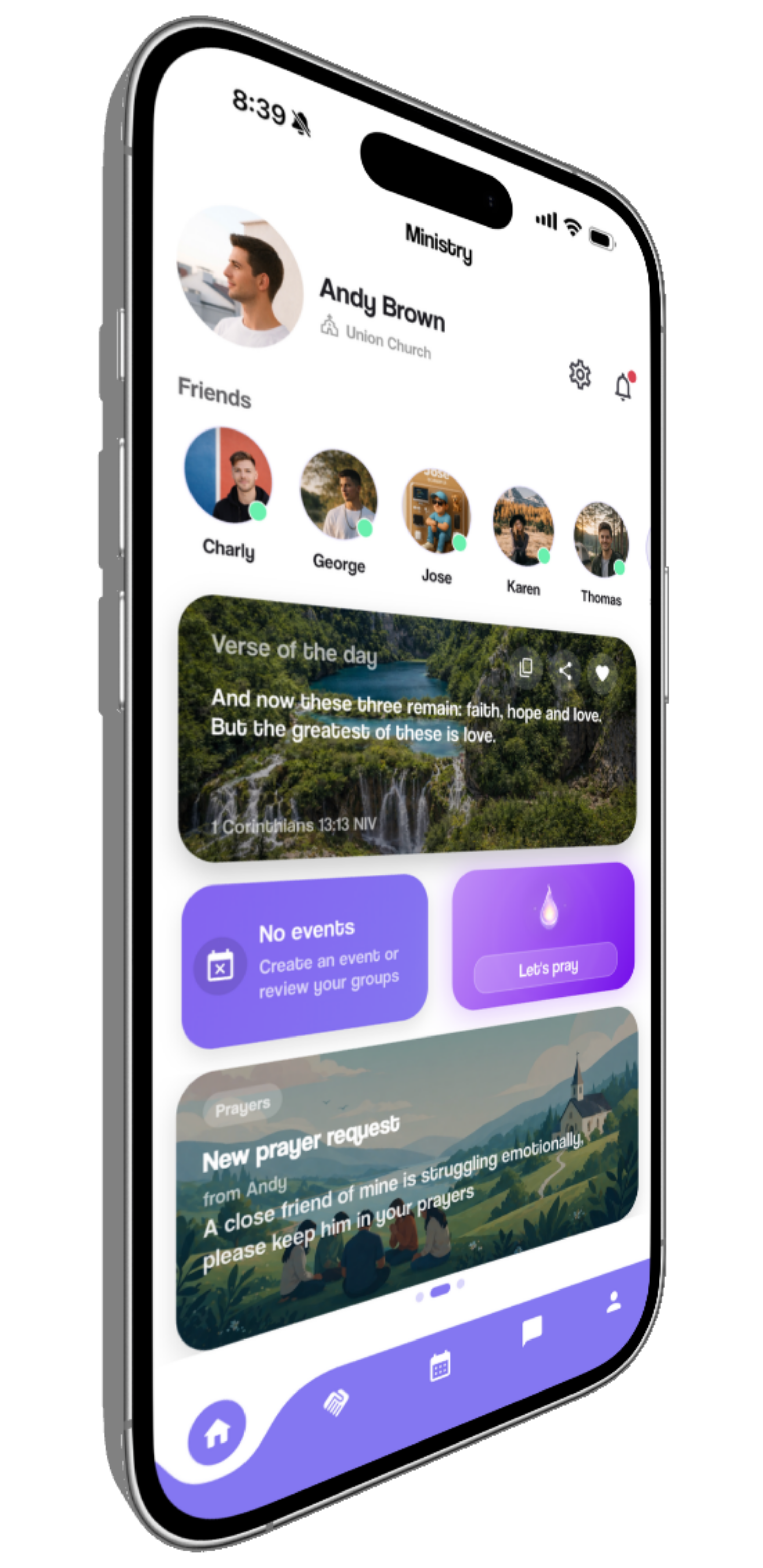 Ministry app preview